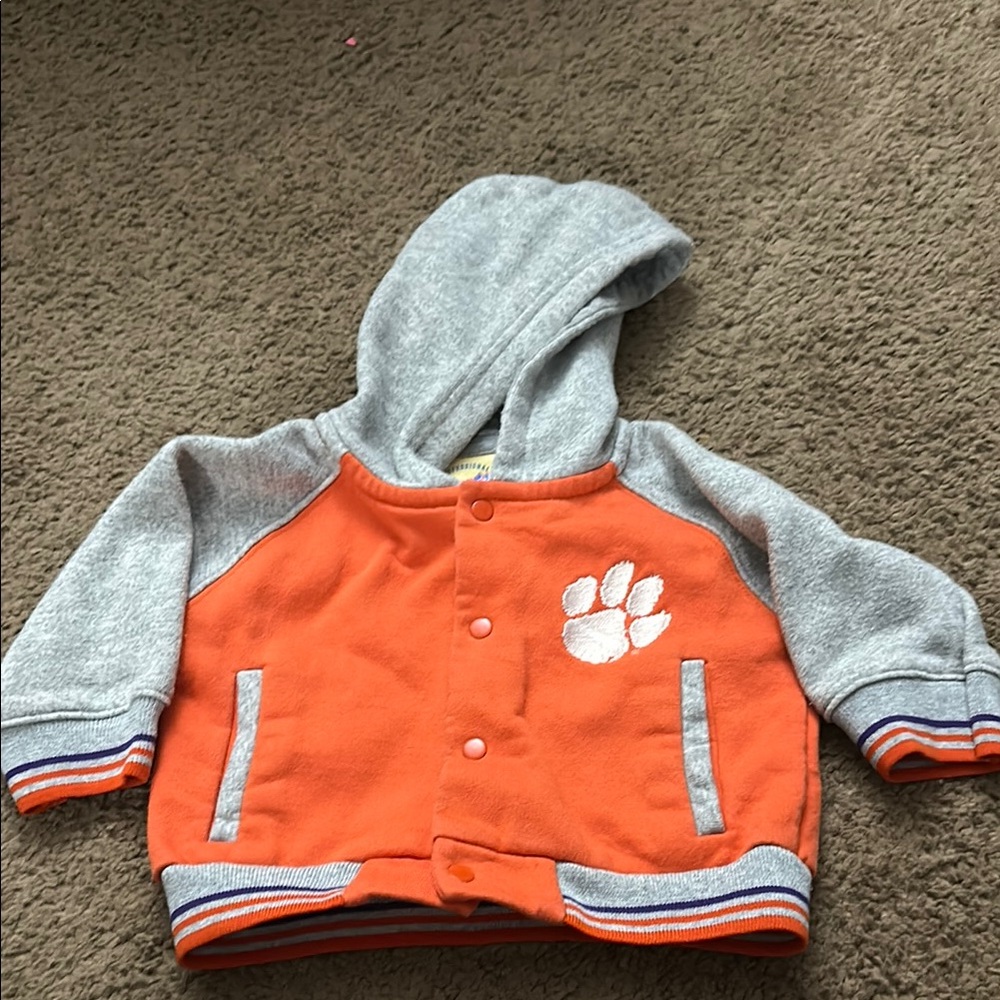 Clemson baby jacket 3/6 months